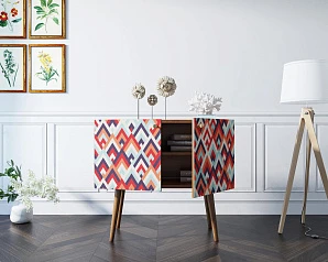 красивые Комод на высоких ножках "Berber" малый принт 2 арт BB13/Print_02