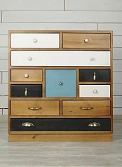 стильные Комод для белья «Aquarelle Birch» 10 ящиков арт RE-19ETG/4