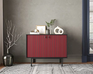 красивый Комод с двумя дверками "Emerson" арт EM02/red/L