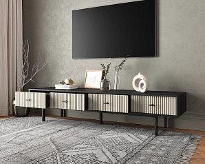 купить Комод с четырьмя ящиками под TV "Emerson" арт EM06/milky/L в интернет-магазине