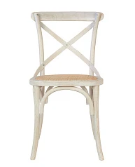 фото Стул ретро Cross Back White Brush в интерьере