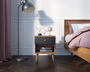 заказать Тумбочка "Berber" с открытой полкой 33 принт арт BB33/Print_33, разноцветная