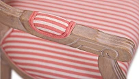 Мягкий стул с подлокотниками Volker Arm Pink Pinstripe на заказ в интернет-магазине