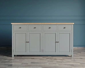 купить Комод "Jules Verne" 4 ящика 4 дверки серый арт JV37ETGG