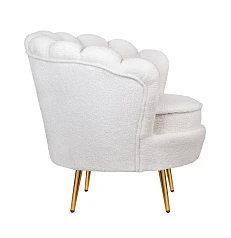 красивые Низкое кресло ракушка Pearl цвет белый в интернет-магазине