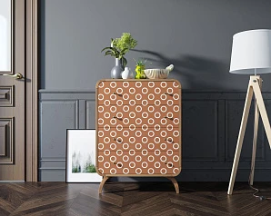 купить Высокий комод "Ellipse Print" с четырьмя ящиками принт 3 арт EL05/print_3