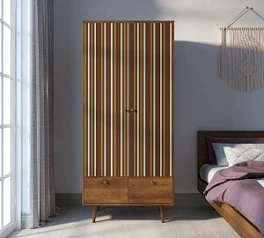 Шкаф двухстворчатый "Berber" принт 20 арт BB16/Print_20 в интерьере