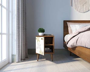 красивые Тумбочка "Berber" с дверкой 27 принт арт BB21/Print_27, разноцветная в интернет-магазине