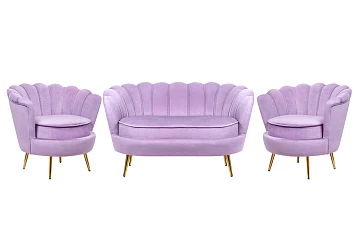 купить красивый Комплект кресел и дивана ракушка Pearl Double Purple