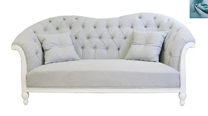 купить Французский диван Velina цвет голубой в интернет-магазине