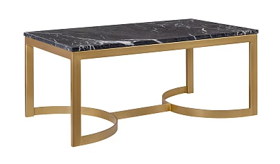 заказать Журнальный столик прямоугольный Aron Marble-Gd