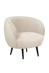 фото Мягкое кресло Benee Beige на черных ножках