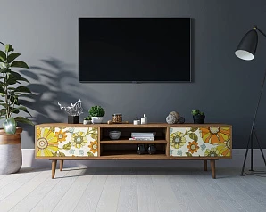 заказать Комод "Berber" с нишей низкий под TV принт 47 арт BB49/Print_47