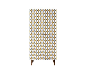 красивый Шкаф малый двухстворчатый "Berber" принт 22 арт BB08/Print_22 в интернет-магазине