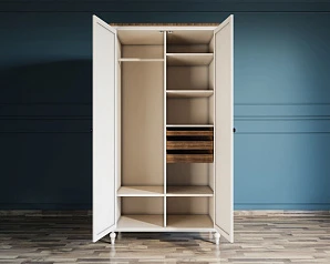 Шкаф двухстворчатый для одежды "Odri" арт od2127 в интерьере