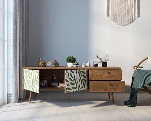 стильные Комод "Berber" два ящика и две дверки 28 принт арт BB27/Print_28