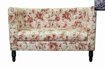 Диван Rose Flower в современном стиле темно серый на заказ в интернет-магазине