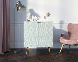 купить стильные Комод "Berber" две дверки малый 34 принт арт BB38/Print_34 в интернет-магазине