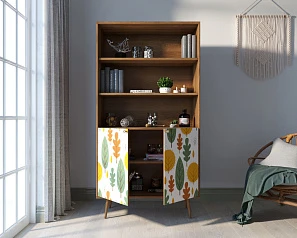 купить красивые Стеллаж с дверками "Berber" принт 30 арт BB26/Print_30 в интернет-магазине