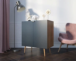 фото Комод "Berber" две дверки малый 33 принт арт BB38/Print_33 в интерьере