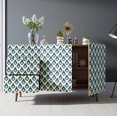 красивые Комод "Berber" с двумя дверками и ящиками принт 13 арт BB17/Print_13 на заказ