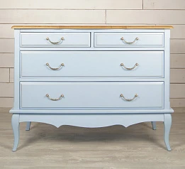 купить стильные Комод «Leontina Blue» на 4 ящика арт ST9315B