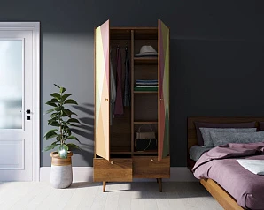 Шкаф двухстворчатый "Berber" принт 16 арт BB16/Print_16 в интернет-магазине