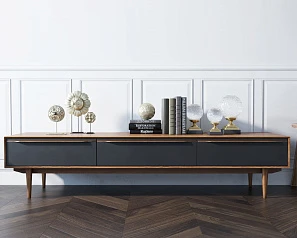 купить Консоль под TV "Bruni Black" с ящиками арт BR-21Black в интернет-магазине