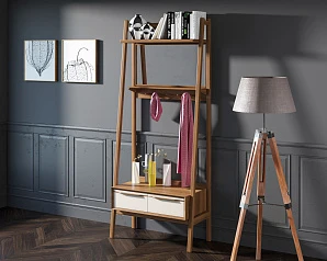 Прихожая из массива дерева "Bruni white" арт BR28WH