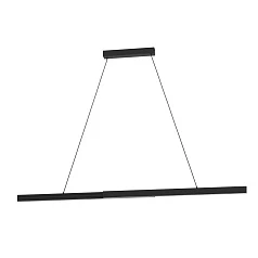 фото 390368 Люстра диммируемая MONTEBUONO, 2X10W (LED), 3000K, 2600lm, L1800, B65, H1500, сталь, анодированный черный/пластик, белый в интерьере