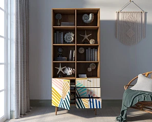 купить красивый Стеллаж на комоде "Berber" принт 42 арт BB44/Print_42 в интернет-магазине