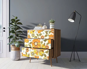 стильные Комод "Berber" три ящика 47 принт арт BB40/Print_47