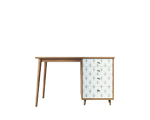 купить красивые Стол рабочий "Berber" принт 38 с одной тумбой арт BB31/Print_38