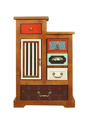 Прикроватная тумба "Gouache Birch" арт M20010ETG/1, разноцветная