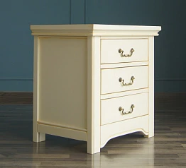 заказать Бежевая прикроватная тумба "Olivia" на 3 ящика арт GA3002C