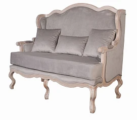 Двухместный дизайнерский диван Brody Double grey