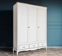 купить Шкаф Leontina для одежды трехстворчатый с ящиками арт ST9327KR/3 в интернет-магазине