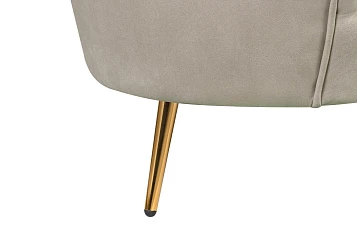 стильные Диван ракушка для гостиниц Pearl Triple Taupe