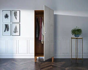 стильный Шкаф "Andersen" одностворчатый арт AN01WH на заказ