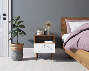 красивые Тумбочка "Berber" с одним ящиком 15 принт арт BB06/Print_15, разноцветная на заказ