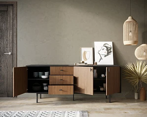 купить Комод с тремя дверками и тремя ящиками "Emerson" арт EM07 в интернет-магазине