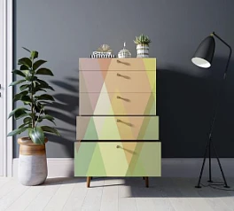 Комод высокий "Berber" принт 16 арт BB10/Print_16 на заказ в интернет-магазине