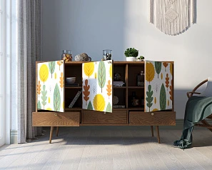 Комод "Berber" три дверки и три ящика 30 принт арт BB24/Print_30 в интернет-магазине