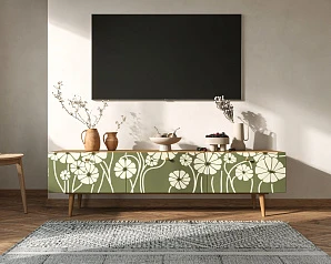 заказать Комод "Berber" с ящиками низкий под TV арт BB19/Print_53 в интернет-магазине