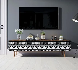 красивые Комод "Berber" с ящиками низкий под TV принт 19 арт BB19/Print_19 в интернет-магазине