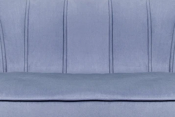 заказать Диван ракушка Pearl Double Blue на черных ножках