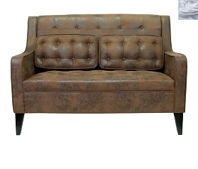 купить стильный Дизайнерский двухместный диван Hublon Серый в интернет-магазине