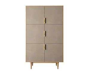 стильные Большой комод с шестью дверками "Line" R20/beige
