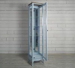 фото Шкаф "Leontina Blue" для посуды узкий/высокий арт ST9319RB