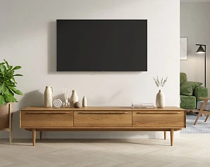 фото Консоль под TV "Bruni" с ящиками арт BR-21 в интерьере